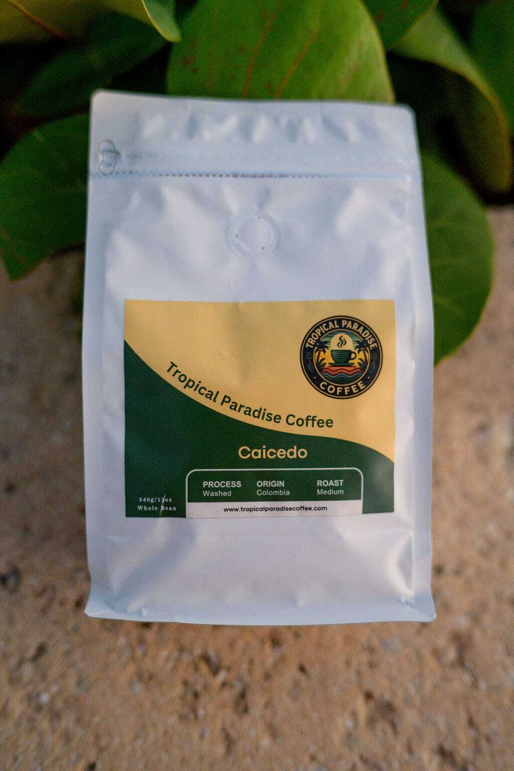 Caicedo Washed - Medium Roast Whole Bean Coffee - 340g (12oz)